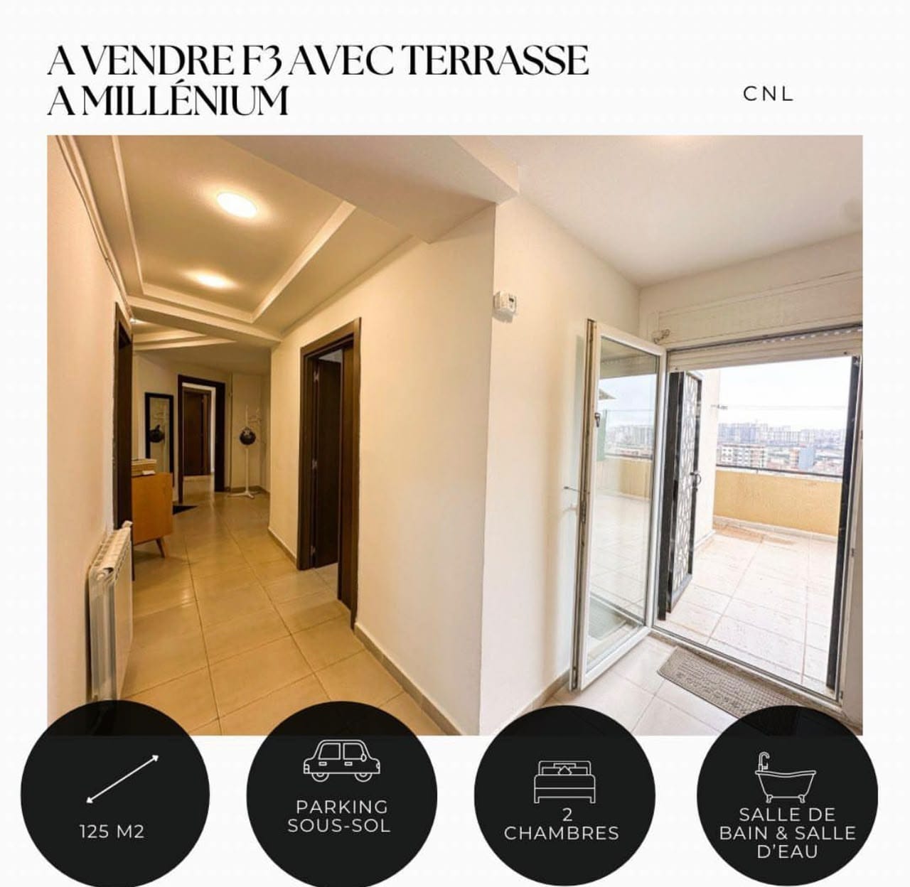 Appartement F3 – MILLÉNIUM