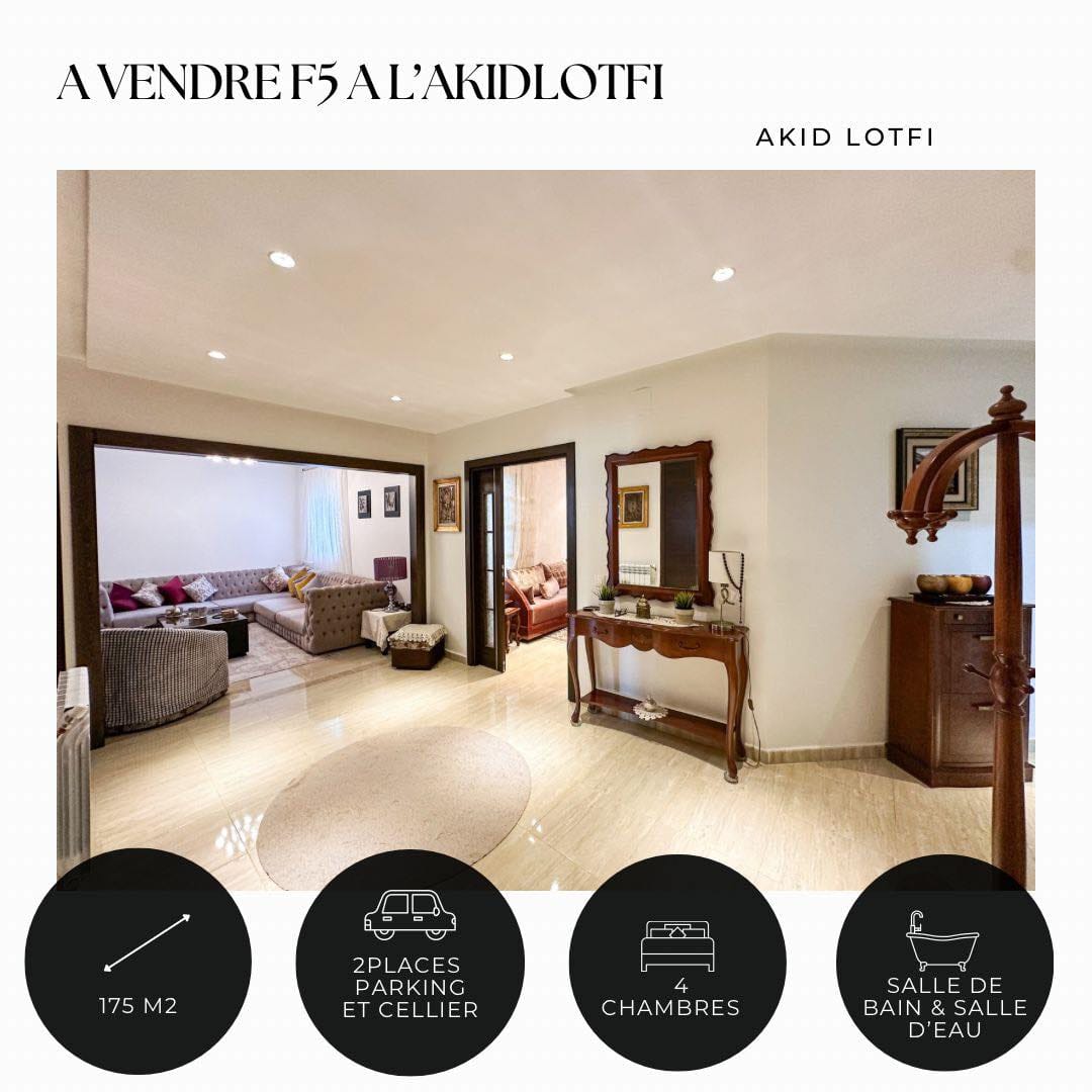 Appartement F5 – Akid Lotfi, Oran